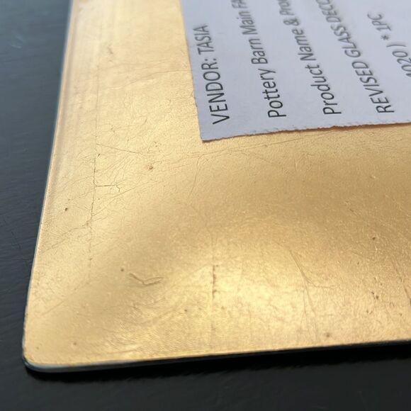 Pottery Barn Glass Succulent Decoupage Tray - Picture 7 of 9